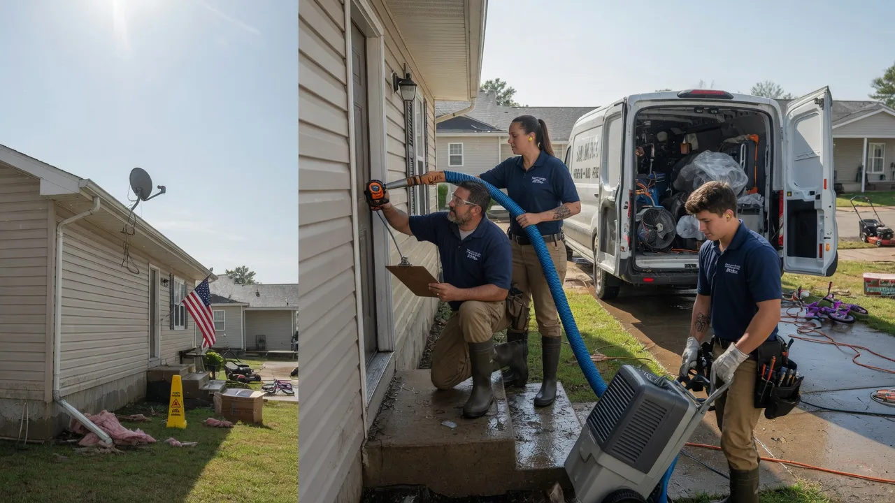 Ceiling Water Damage Restoration in Easton, MO near me